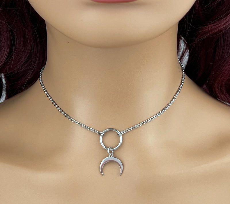 BDSM Discreet Submissive Day Collar Shibari M/s O Ring Locking Eternit –  ToBeHis LLC